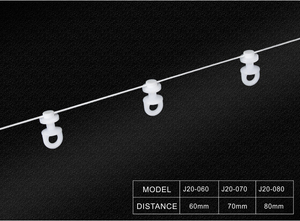 Glissières en plastique largement populaires S Ruflette Wave Ripple Fold Curtain Track Rails Runners pour motoriser - Product Image 4