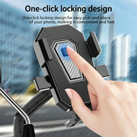 360 °   Support de téléphone portable rotatif pour moto, support de téléphone flexible anti-vibration pour vélo, utilisation en extérieur