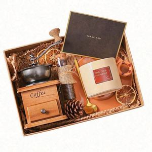 ชุดของขวัญวาเลนไทน์สำหรับผู้ชาย แก้วกาแฟคุณภาพสูง OEM พร้อมเครื่องบดกาแฟแบบฝรั่งเศส พิมพ์ลายโลโก้สีด้วยเทคนิคซิลค์สกรีนตามสั่ง - Product Image 5