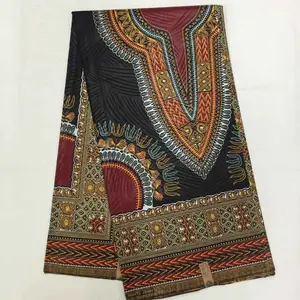 Tela africana con estampado étnico Batik, doble cara, impresión geométrica, cera de poliéster, tela de imitación, Batik