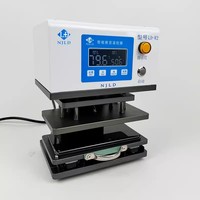 NJLD LD-W2 Machine de maintien de la pression pneumatique à double préchauffage pour cadre d'iPhone/vitre arrière/pince d'écran plat Outil de réparation