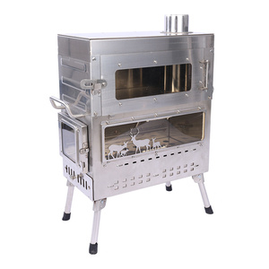 Horno de Leña Grande de Acero Inoxidable, Estufa Multifuncional para Acampar, Estufa Resistente para Hornear al Aire Libre, para Calefacción Exterior - Product Image 2