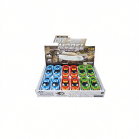 Coche de Juguete de Metal Fundido a Presión, Escala 1:32, Juego de 12 Piezas, Control de Fricción, para Niños de 5 a 7 Años, Regalo de Colección