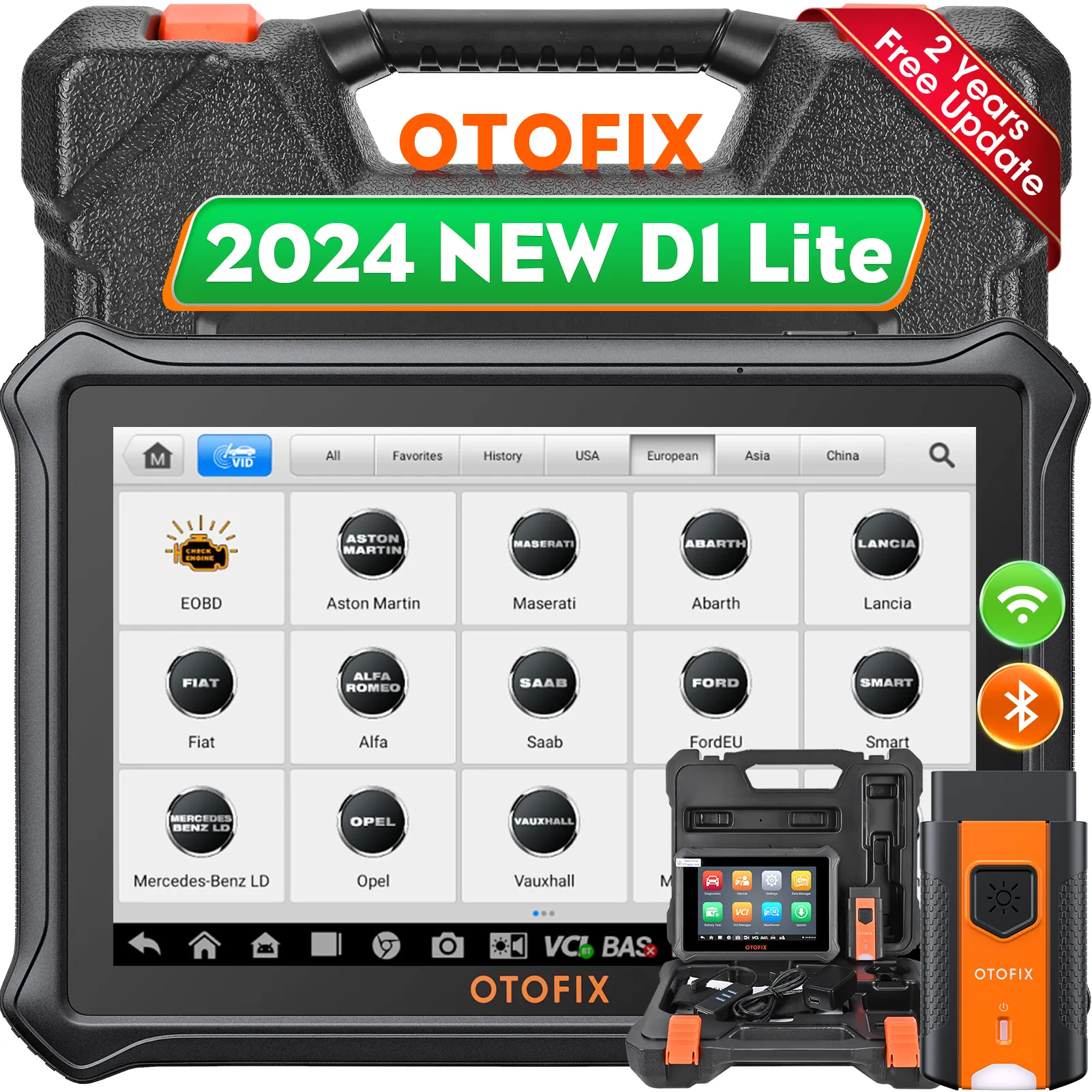 2024 OTOFIX D1 LITE כלי אבחון רכב דו כיווני עם OBD II tpms סורק תכנות אוטומטית מכונה אוטומטרית מקצועית