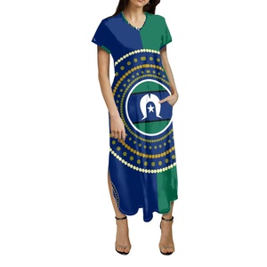 Vestido personalizado de diseño <span class=keywords><strong>Torres</strong></span> Strait Islands, poliéster Spandex, ropa de secado suave y rápido, vestido cómodo al por mayor - Product Image 3