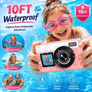 Mini caméra numérique d'action étanche Full HD pour enfants, idéale pour la plongée sous-marine, pour adolescents - Product Image 5