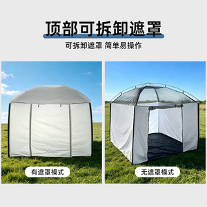 Japanese Standard Disaster Relief <b>Tent</b> Double Layer Flame Retardant <b>Large</b> Space Emergency Shelter - Product Image 4