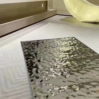 Panneaux muraux 3D géométriques modernes en PVC vinyle de luxe, imperméables et ignifuges, pour salles de bain et hôpitaux - Vente en gros usine