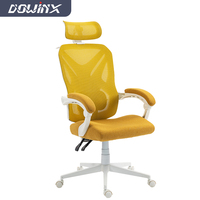 Chaise de bureau moderne en maille, pivotante, réglable en hauteur, dossier ouvert, confortable pour une longue assise, inclinable