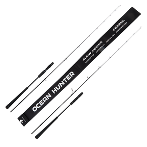 Caña de Pesca Nexusphere Ocean Hunter Sólida de 1.5 Secciones con Anillas Fuji para Slow Pitch Jigging, Arrastre Máximo 18kg, para Pesca en Agua Salada - Product Image 1