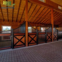 Portes et panneaux d'écurie pour chevaux en acier robuste pour une utilisation intérieure et extérieure Écuries modulaires pour chevaux et bétail