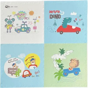 Almohadilla de juego de espuma EVA para bebés de alta calidad, alfombrilla de rompecabezas con impresión en Color para niños, alfombrillas de juego para niños