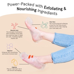 Masque exfoliant et hydratant pour les pieds, soin personnalisé de la peau des pieds, pour des pieds doux comme ceux d'un bébé - Product Image 3