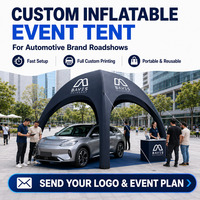 Carpa Inflable Impermeable Personalizada de Oxford 400D, Carpa Publicitaria Sellada al Aire, Gazebo con Logotipo para Ferias Comerciales y Eventos Deportivos