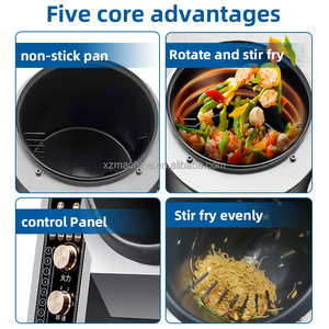 Robot comercial para cocina de alimentos, máquina eléctrica para freír y freír alimentos, 6L, Robot de cocina inteligente automático, máquina para freír arroz, comida rápida, 5Kw - Product Image 3