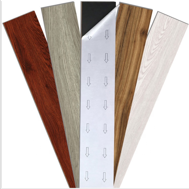Convenience self-adhesive Splicing Wood grain bedroom high quality pvc flooring for office