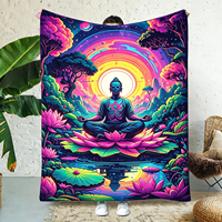 Cape réactive aux UV, néon lumineux, pour décoration de fête, couverture à capuche pour la maison