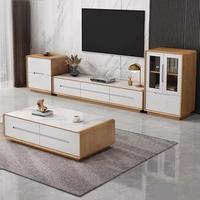 Soporte de TV de Estilo Simple Premium con Almacenamiento, Mueble de TV Moderno y Lujoso para Sala de Estar