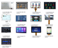 Layar LCD TFT 7 Inci 1920*1080 MIPI Kecerahan Tinggi 4500nits Dengan Sentuh In-Cell Untuk Otomotif