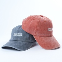 Sombreros deportivos desgastados vintage unisex con logotipo bordado personalizado al por mayor gorras de béisbol de papá de algodón lavado suave sin estructura