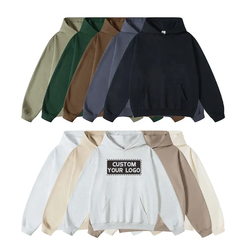 100 coton hiqh qualité meilleure vente sans chaîne sweats à capuche logo personnalisé faire votre propre marque broderie sweats à capuche hommes sweats à capuche