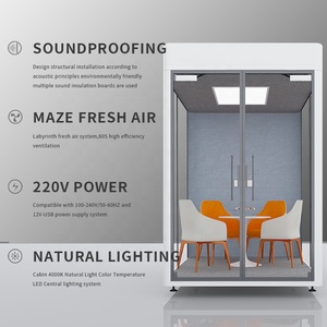 Portable Office Pod personnalisé insonorisation panneau acoustique bibliothèque d'aéroport intimité travail parler réunion cabine de salle insonorisée - Product Image 3