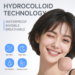 Cerotti Idrocolloidali per Brufoli e Imperfezioni da 36 Pezzi, Idratanti e Antirughe, Prodotti di Bellezza per la Cura della <span class=keywords><strong>Pelle</strong></span> per Tutti i Tipi di <span class=keywords><strong>Pelle</strong></span> - Product Image 2