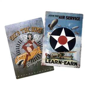 Carteles de hojalata de metal <span class=keywords><strong>retro</strong></span> personalizados al por mayor, decoración de hojalata <span class=keywords><strong>vintage</strong></span>, carteles de advertencia, carteles de hojalata de pared, cartel de hojalata de metal personalizado - Product Image 3