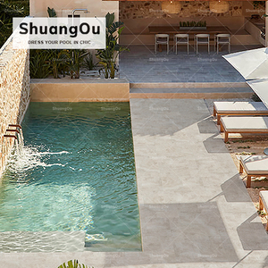 Carreaux muraux en pierre <span class=keywords><strong>calcaire</strong></span> beige Carrelage en porcelaine rustique <span class=keywords><strong>pour</strong></span> jardin extérieur en <span class=keywords><strong>calcaire</strong></span> blanc Carrelages de <span class=keywords><strong>piscine</strong></span> en céramique antidérapants - Product Image 5