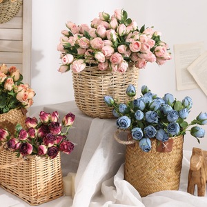 Fiori Artificiali 3D <span class=keywords><strong>Bella</strong></span> Rose Realistici Moderni di Alta Qualità in Seta per Matrimoni, San Valentino, Decorazioni per la Casa, Arredamento Floreale - Product Image 2