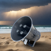 Sistema de alarma de defensa aérea de ciudad de 600W, sistema de advertencia de ataque aéreo con cobertura de 4KM, altavoz de bocina de sirena de ataque aéreo