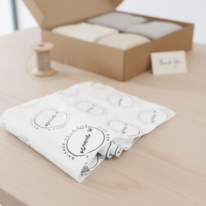 High Quality Coated <b>Waxed</b> Tissue <b>Paper</b> 17gsm Custom Logo Printing Garment Packaging for Clothing Shoes Dress Wrapping Gift - Product Image 2