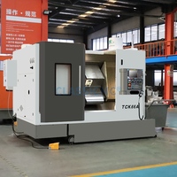 Tour CNC à lit incliné TCK66A de haute précision pour le tournage de pièces automobiles en métal (arbres, disques)