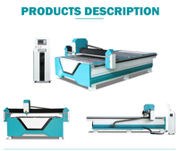 Machine de découpe plasma CNC haute définition 4 pieds x 8 pieds avec table d'eau pour la fabrication de tôles en acier inoxydable