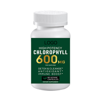 Capsules de chlorophylle magique à étiquette privée OEM pour adultes, 250 capsules végétaliennes, améliorent l'immunité, la détoxification, la santé intestinale et la peau
