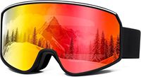 Masque de ski personnalisé avec logo, confortable, durable, anti-buée, coupe-vent, OEM, verres miroir, hydrofuge, protection UV400, OTG