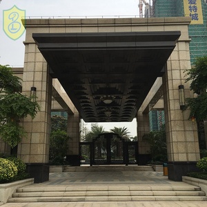 Su misura A Scomparsa Verniciatura a Polvere Moderna Cortile Terrazza Patio pavilion Bioclimatic ferro Pergola Prezzo - Product Image 4