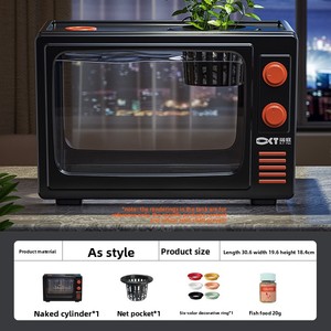 2025 nouveau modèle petit bureau réservoir de poissons carré en plastique poisson rouge <span class=keywords><strong>Aquarium</strong></span> intégré Filtration système d'oxygénation éco-paysage - Product Image 6