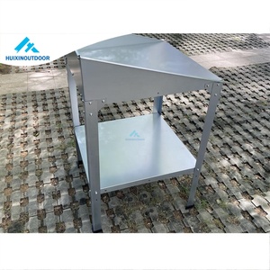 แท่นวางกระถางต้นไม้ทำจากโลหะเคลือบสังกะสีพร้อมชั้นวางสำหรับใช้ในบ้าน - Product Image 3