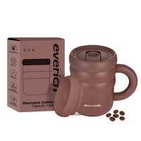 Mode 360ml 12oz nuage forme ODM acier inoxydable 2 en 1 couvercle paille à boire directe boire voyage tasse à café tasse