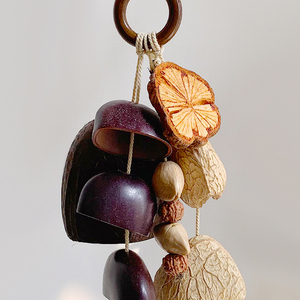 Campanas <span class=keywords><strong>de</strong></span> Viento Hechas a Mano con Cáscara <span class=keywords><strong>de</strong></span> <span class=keywords><strong>Coco</strong></span> Natural, Campanas <span class=keywords><strong>de</strong></span> Viento Rústicas Boho con Semillas <span class=keywords><strong>de</strong></span> Frutas para Decoración <span class=keywords><strong>de</strong></span> Jardín, Patio y Hogar - Product Image 5