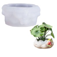 Nouvelles idées : Moule en silicone Fleur de Lotus pour DIY – Modèle pour tasse de rangement en résine et pot de fleurs décoratif