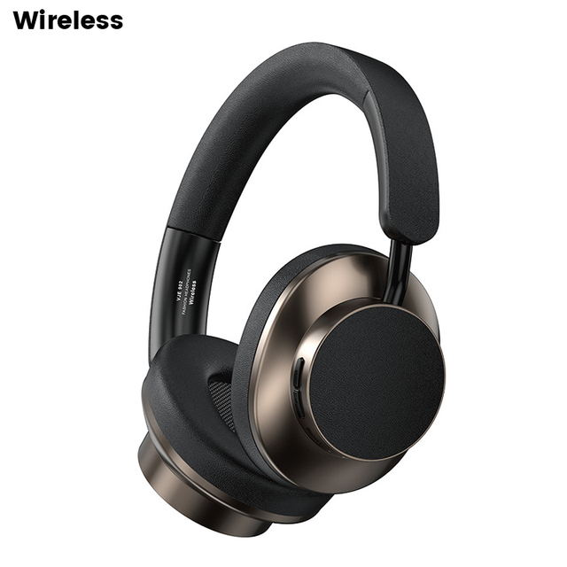 Vje902 Retro Headphones Wireless 5.4 Metal Retractable Sports Earphones