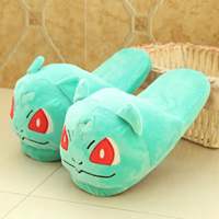Pantoufles en peluche Pikachu en gros, style dessin animé Pokémon, en coton, pour l'intérieur, hiver, parfaites pour les enfants
