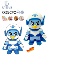Uyeah OEM/ODM EN71/CPC/GRS Peluche personnalisée en forme de grenouille de dessin animé, pendentif cadeau pour enfant, poupées robot en peluche personnalisées