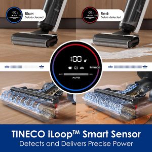 Tineco Floor ONE S5 Aspirateur Balai Sans Fil Intelligent Humide/Sec Autopropulsé avec Nettoyage des Bords pour Sols Durs et Écran Numérique Longue Autonomie - Product Image 4