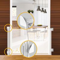 Barrière pour bébé en maille ABS+PVC Prodigy pour les portes, barrières rétractables extra longues pour bébé, barrière pour chien pour la maison, grande barrière pour animaux de compagnie pour chat