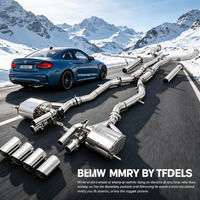 Silencieux d'échappement en acier inoxydable réglé avec soupape, son profond pour la course et la modification routière quotidienne, pièces automobiles pour voitures sport BMW G87 M2