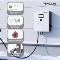 Nueva Estación de Carga para Vehículos Eléctricos Penoda de 30kW DC WallBox, Sistema Trifásico, Personalizable OEM, EVSE Comercial, CCS1, CCS2, NACS, GBT, CHAdeMO, OCPP