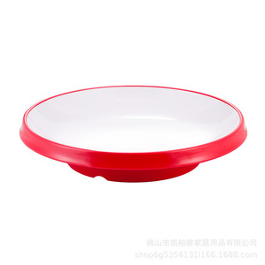<b>Melamine</b> side dish <b>plate</b>, round deep <b>plate</b>, cooking <b>plate</b>, cold dish <b>plate</b>, imitation porcelain <b>plate</b>, straw hat <b>plate</b>, - Product Image 5